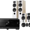 Kino domowe Yamaha RX-A4A (czarny) + Diva 5 (dąb) + Diva 3 (dąb) + Diva 7 (dąb)