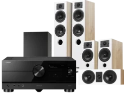 Kino domowe Yamaha RX-A4A (czarny) + Diva 5 (dąb) +Diva 3 (dąb) + Diva 7 (dąb) + Basso 880 (czarny)