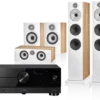 Kino domowe Yamaha RX-A2A (czarny) + 603 S3 (dąb) + 607 S3 (dąb) + HTM6 S3 (dąb)