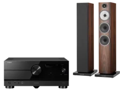 Kino domowe Yamaha RX-A4A (czarny) + 704 S3 (mokka)