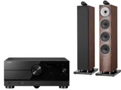 Kino domowe Yamaha RX-A4A (czarny) + 702 S3 (mokka)