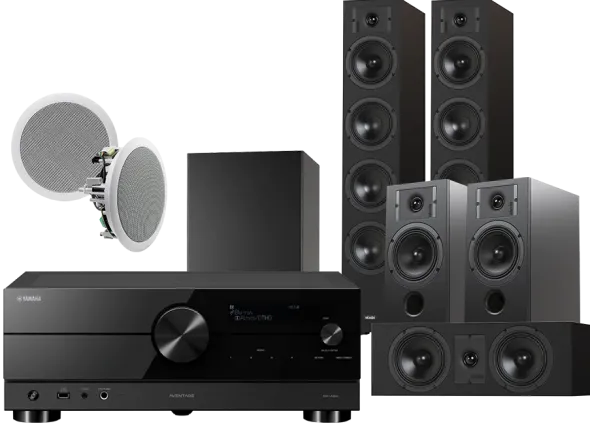 Kino domowe Yamaha RX-A2A + Diva 6 + 3 + 7 + RD 260 + Basso 880