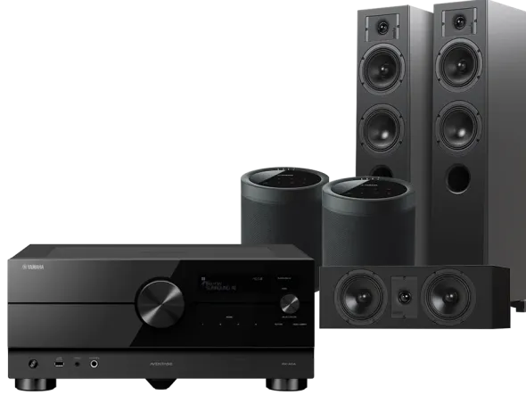 Kino domowe Yamaha RX-A6A + Diva 5 + 7 + 2 x MusicCast 20