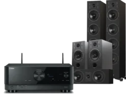 Kino domowe Yamaha RX-V4A (czarny) + Diva 6 + 3 + 7 (czarny)