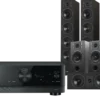 Kino domowe Yamaha RX-V6A (czarny) + Diva 6 + 3 + 7 (czarny)