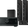 Kino domowe Yamaha RX-V6A (czarny) + Diva 6 + 7 (czarny) + BASSO 880 (czarny)