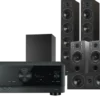 Kino domowe Yamaha RX-V6A (czarny) + Diva 6 + 3 + 7 (czarny) + Basso 880 (czarny)
