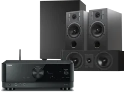 Kino domowe Yamaha RX-V4A (czarny) + Diva 5 (czarny) + Diva 7 (czarny) + Basso 880 (czarny)