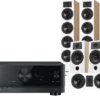 Kino domowe Yamaha RX-V6A (czarny) + Diva 6 + 3 + 7 (dąb)