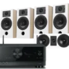 Kino domowe Yamaha RX-V6A (czarny) + Diva 3 + 3 + 7 (dąb)