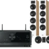 Kino domowe Yamaha RX-V4A (czarny) + Diva 6 + 7 (dąb)