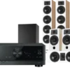 Kino domowe Yamaha RX-V6A (czarny) + Diva 6 + 3 + 7 (dąb) + Basso 880 (czarny)