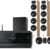Kino domowe Yamaha RX-V4A (czarny) + Diva 6 + 7 (dąb) + BASSO 880 (czarny)