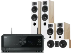 Kino domowe Yamaha RXV-6A (czarny)+ Diva 5 (dąb) +Diva 3 (dąb) + Diva 7 (dąb)