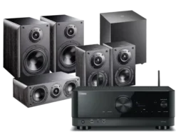 Kino domowe Yamaha RX-V4A (czarny) + Nota 260 (czarny) + Nota 740 (czarny) + Nota 240 (czarny) + BASSO 840 (czarny)