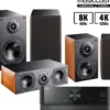 Kino domowe Yamaha RX-V4A czarny) + Nota 260 orzech) + Nota 740 orzech) + Nota 240 orzech)