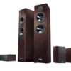 Kino domowe Yamaha RX-V4A (czarny) + NS-F51 (orzech) + NS-P51 (orzech)