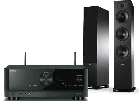 Kino domowe Yamaha RX-V4A (czarny) + Tesi 6 (czarny)