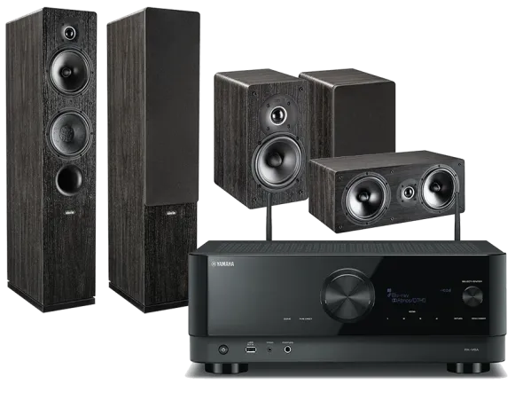 Kino domowe Yamaha RX-V6A (czarny) + Tesi 561 (czarny) + Tesi 241 (czarny) + Tesi 761 (czarny)