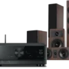 Kino domowe Yamaha RX-V4A (czarny) + Tesi 6 + 2 + 7 (mokka)