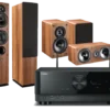 Kino domowe Yamaha RX-V6A (czarny) + Tesi 561 (orzech) + Tesi 241 (orzech) + Tesi 761 (orzech)