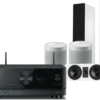 Kino domowe Yamaha RX-V6A (czarny) + Tesi 6 + 7 + 2 x MusicCast 20 (biały)