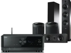 Kino domowe Yamaha RX-V6A (czarny) + Tesi 6 + 7 + 2 x MusicCast 20 (czarny)
