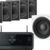 Kino domowe Yamaha RX-V4A czarny + 5 x CWM362 biały + ASW 608 biały