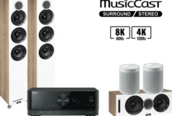 Kino domowe Yamaha RX-V6A + Debut Reference F5 + Debut Reference C5 + 2x MusicCast 20