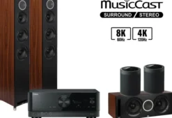Kino domowe Yamaha RX-V6A + Debut Reference F5 + Debut Reference C5 + 2x MusicCast 20