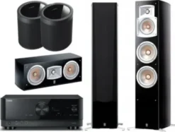 Kino domowe Yamaha RX-V4A + NS-555 / NS-C444 / WX-021 Czarny