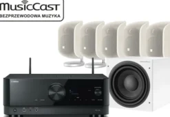 Kino domowe Yamaha RX-V4A + 5 x M-1 + ASW 608