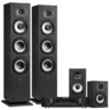 Kino domowe Zestaw stereo Marantz NR1510 + Polk Monitor XT60/XT15/XT30 — audiofilski dźwięk, Kolor: Czarny