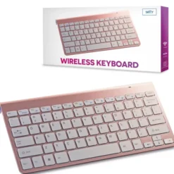 Klawiatura Bezprzewodowa Setty Różowa + Adapter Bluetooth