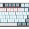 Klawiatura Rampage Klawiatura gamingowa mechaniczna Snug RGB KRGD Red biało-szara SNUGK14RS-WG