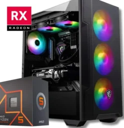 Komfig RYZEN 5 RX 7600 16GB DDR4 500GB M2 Gamingowy GAMER CORE Ryzen 5 RX 7600 16/500