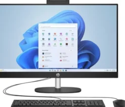 Komputer AIO HP 27-cr0038na / A4GF9EA / AMD Ryzen 5 / 16GB / SSD 1TB / Radeon / FullHD / Win 11 Pro / Czarny