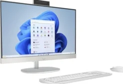 Komputer All in One 24-cr0252nh / A0CQ4EA / Intel i5-13 / 16GB / SSD 512 GB / Intel Xe / FullHD / FreeDos / Biały