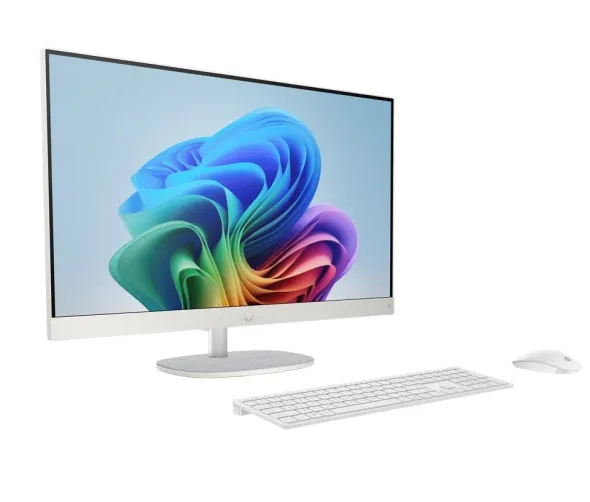Komputer All-In-One HP 27-ct2002ns / C3VY6EA / Ryzen AI 7 / 32GB / 1TB / AMD Radeon / FullHD / Win 11 / Biały