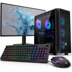 Komputer quickpc Pełny zestaw z monitorem 24' RYZEN 5VEGA|32GB|1TB|WiFi|KBMS|WIN11