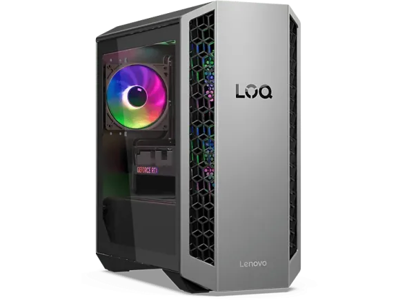 Komputer stacjonarny LENOVO LOQ Tower 26ADR10 / AMD Ryzen™ 7 8745HX 32GB 1TB GeForce RTX™ 5050 Windows 11 Home Szaro-czarny