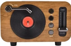 Lamex RETRO MINI MK-267BT Bluetooth USB TF mahoń