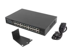 LANBERG POE RACK 19" 24X 1GB POE+/2X GB/2X SFP 360W RSGE-24P-2GE-2S-360