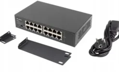 Lanberg Switch Rack 10' 19' 16 Port 1GB Gigabit