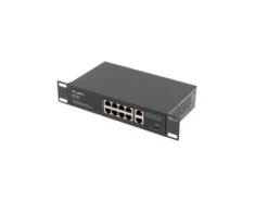 Lanberg Switch Rack 10' 19' 8x 100MB Poe 120W + 2x 1GB