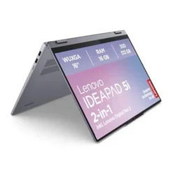 Lenovo IdeaPad 5 2 w 1, wyświetlacz WUXGA 16", Intel Core Ultra 5, 16 GB RAM, 512 GB SSD, karta graficzna Intel Windows 11 Home QWERTZ Luna Grey 3 miesiące Premium Care 83KS001AGE