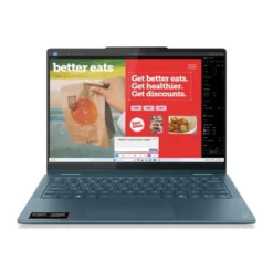 Lenovo Yoga 7 2-in-1 14AKP10 Copilot+ PC AMD Ryzen AI 5 340 Hybryda (2w1) 35,6 cm  14" Ekran WUXGA 16 GB LPDDR5x-SDRAM 512 GB SSD Wi-Fi 7 (802.11be) Windows 11 Home Niemiecki Morski 83JR004JGE 83JR004JGE