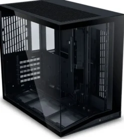 Lian Li O11 Dynamic Mini V2 Flow PC-Gehuse, Mini-Gehuse, ATX, Tempered Glass - inklusive 5x 120-mm-Lfter, schwarz O11DMIV2FX