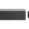 Logitech Slim Wireless Keyboard and Mouse Combo MK470 klawiatura RF Wireless QWERTY Skandynawia Grafitowy 920-009200