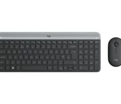 Logitech Slim Wireless Keyboard and Mouse Combo MK470 klawiatura RF Wireless QWERTY Skandynawia Grafitowy 920-009200